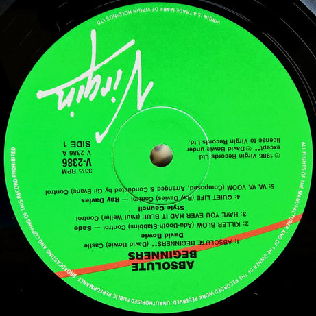 Various : Absolute Beginners - The Musical (Songs From The Original Motion Picture) (LP)