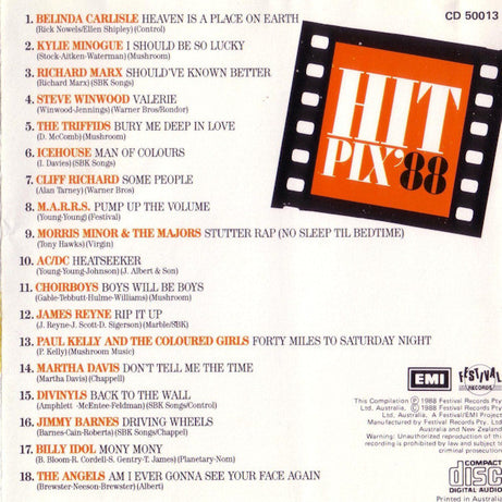 Various : Hit Pix '88 (CD, Comp)