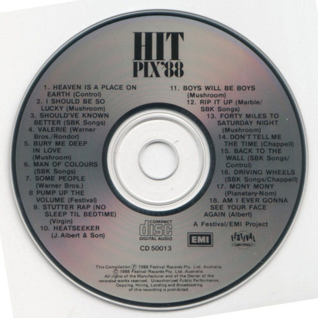 Various : Hit Pix '88 (CD, Comp)