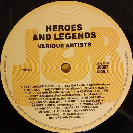 Various : Heroes And Legends (LP, Comp)