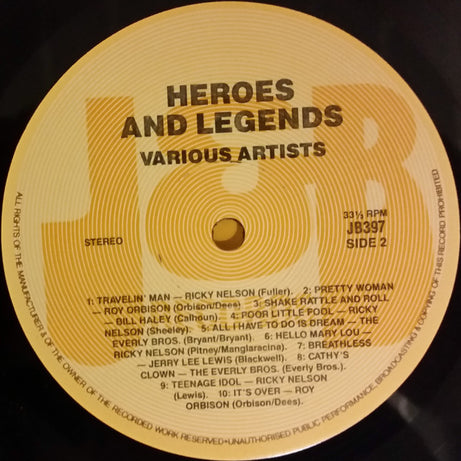 Various : Heroes And Legends (LP, Comp)