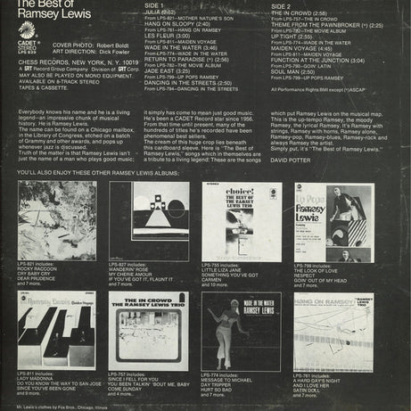 Ramsey Lewis : The Best Of Ramsey Lewis (LP, Comp, RE)