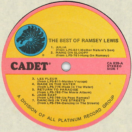 Ramsey Lewis : The Best Of Ramsey Lewis (LP, Comp, RE)