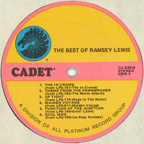 Ramsey Lewis : The Best Of Ramsey Lewis (LP, Comp, RE)