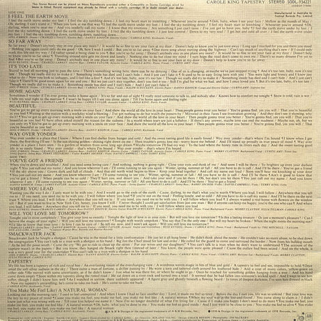 Carole King : Tapestry (LP, Album, Gat)