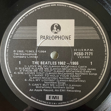 The Beatles : 1962-1966 (2xLP, Comp, RE, Gat)