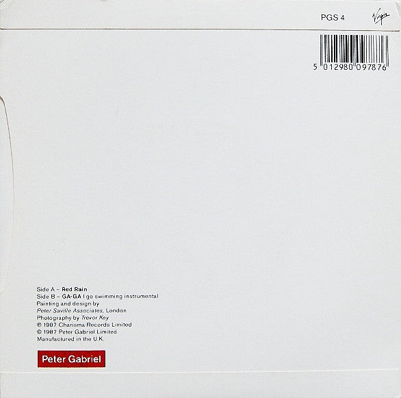 Peter Gabriel : Red Rain (7", Single)