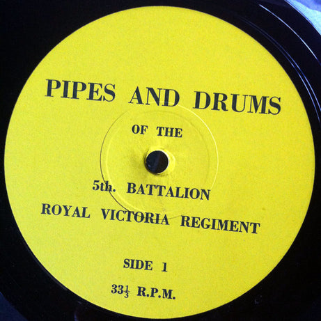 5th Battalion Royal Victoria Regiment : Pipes & Drums (LP, Album)