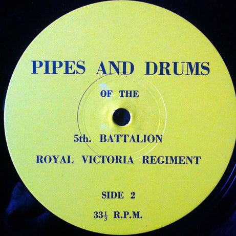 5th Battalion Royal Victoria Regiment : Pipes & Drums (LP, Album)