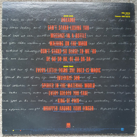 The Police : Every Breath You Take (The Singles) (LP, Comp)