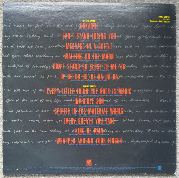 The Police : Every Breath You Take (The Singles) (LP, Comp)