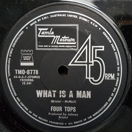 Four Tops : Don't Bring Back Memories / What Is A Man (7", Single)