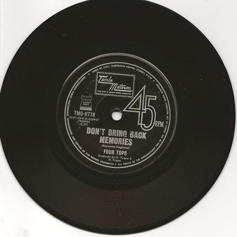 Four Tops : Don't Bring Back Memories / What Is A Man (7", Single)