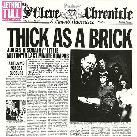 Jethro Tull : Thick As A Brick (CD, Album, RE)