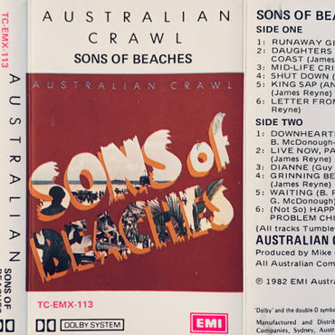 Australian Crawl : Sons Of Beaches (Cass, Album, Blu)