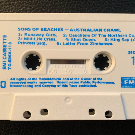 Australian Crawl : Sons Of Beaches (Cass, Album, Blu)