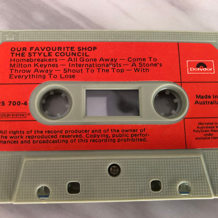 The Style Council : Our Favourite Shop (Cass, Album)