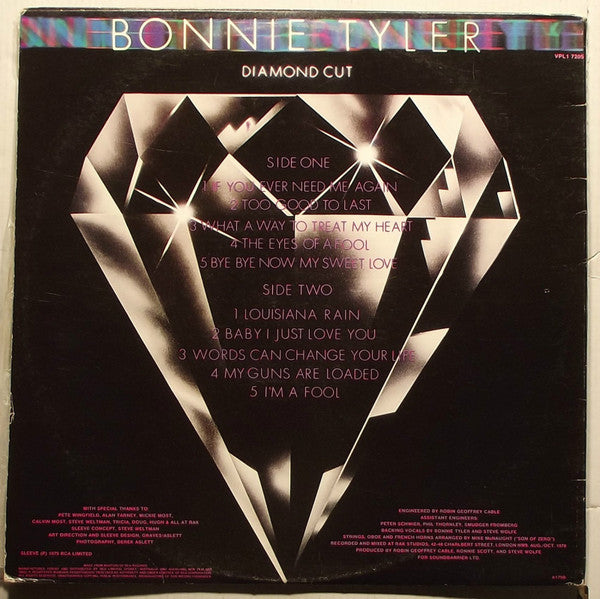 Bonnie Tyler : Diamond Cut (LP, Album, Gat)