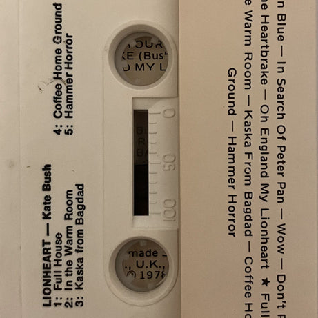 Kate Bush : Lionheart (Cass, Album)