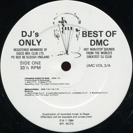 Various : Best Of DMC Vol. 3 (12", Mixed)