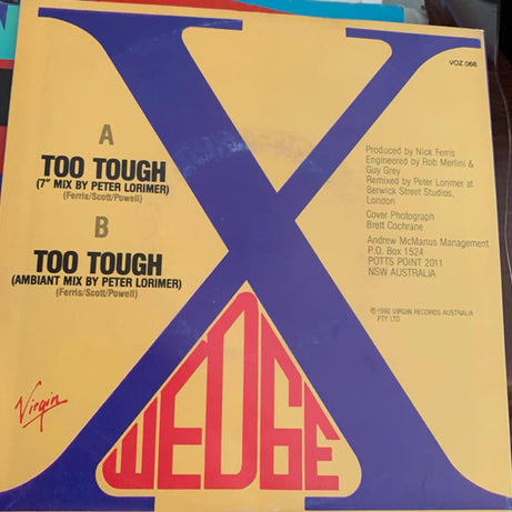 Ten Wedge : Too Tough (7", Single)