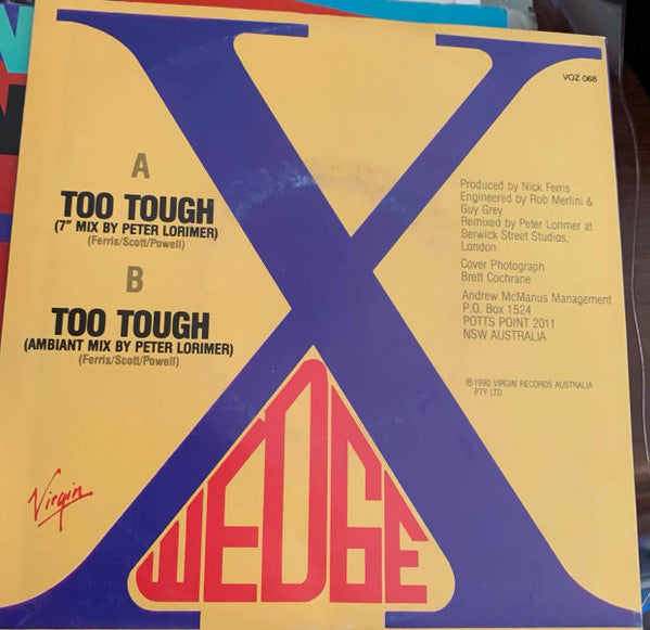 Ten Wedge : Too Tough (7", Single)