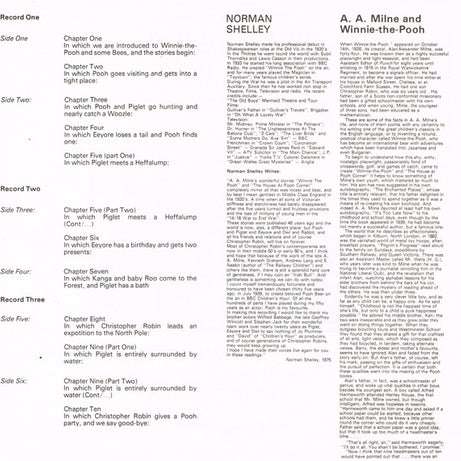 A. A. Milne Read By Norman Shelley  / Hums Set By Harold Fraser-Simson Played By David Davis (4) : The Complete Stories From Winnie The Pooh (3xLP, Album, Club + Box)