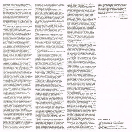 A. A. Milne Read By Norman Shelley  / Hums Set By Harold Fraser-Simson Played By David Davis (4) : The Complete Stories From Winnie The Pooh (3xLP, Album, Club + Box)