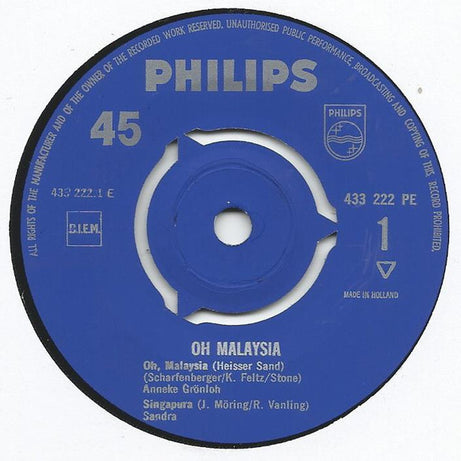 Various : Oh Malaysia (7", EP, Mono)