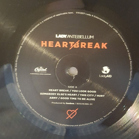 Lady Antebellum : Heart Break (LP, Album)