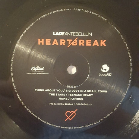 Lady Antebellum : Heart Break (LP, Album)