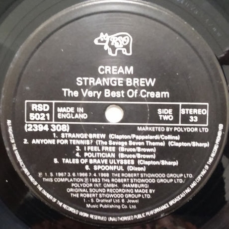 Cream (2) : Strange Brew - The Very Best Of Cream (LP, Comp)