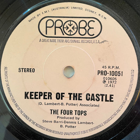 Four Tops : Keeper Of The Castle / Jubilee With Soul (7", Single)