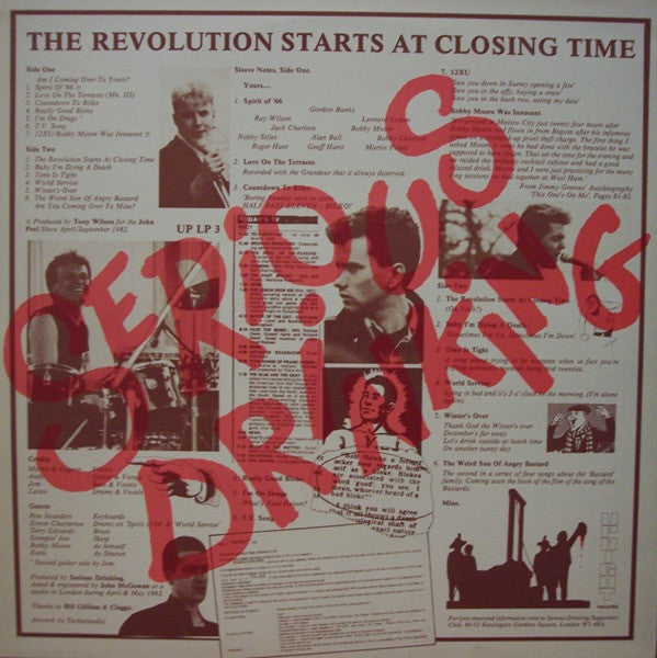 Serious Drinking : The Revolution Starts At Closing Time (LP, Album)