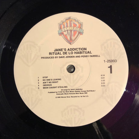 Jane's Addiction : Ritual De Lo Habitual (LP, Album, RE)