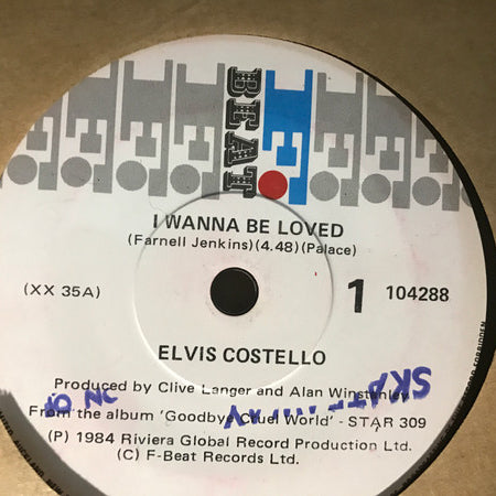 Elvis Costello : I Wanna Be Loved (7", Single)