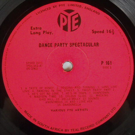 Various : Dance Party Spectacular (LP, Comp)