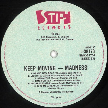 Madness : Keep Moving (LP, Album)