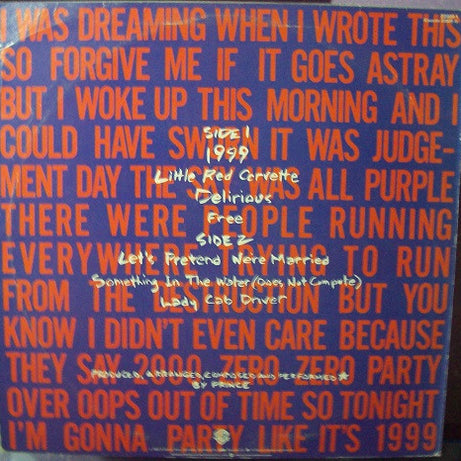 Prince : 1999 (LP, Album, RE)