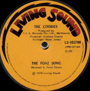 The Cookies (3) : The Fonz Song (7", Single)