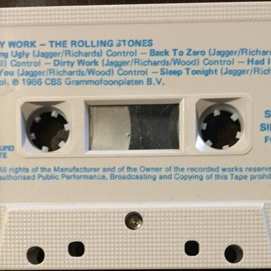 Rolling Stones* : Dirty Work (Cass, Album)