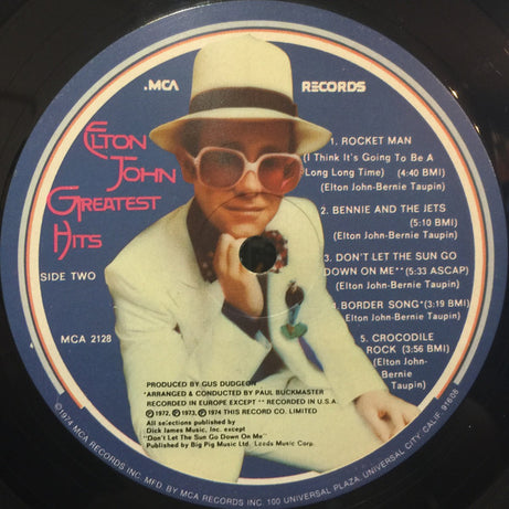 Elton John : Greatest Hits (LP, Comp, Glo)