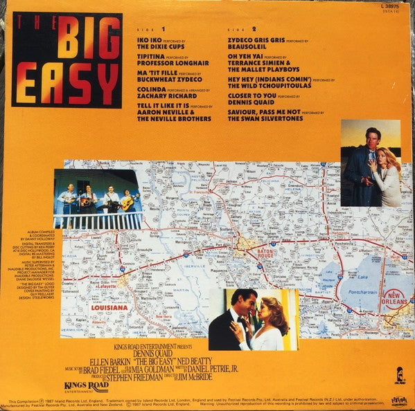 Various : The Big Easy (Original Motion Picture Soundtrack) (LP, Comp)