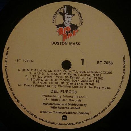The Del Fuegos : Boston, Mass. (LP, Album)