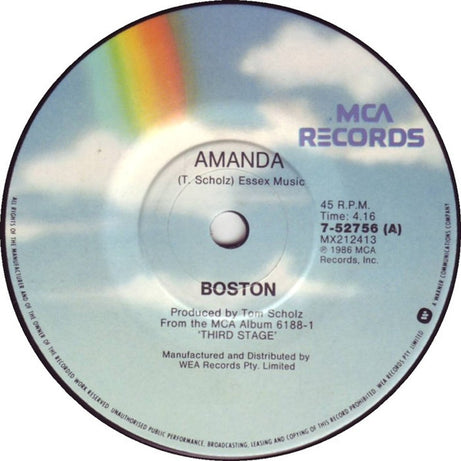 Boston : Amanda (7", Single)