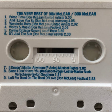 Don McLean : The Very Best Of Don McLean (Cass, Comp, Dol)