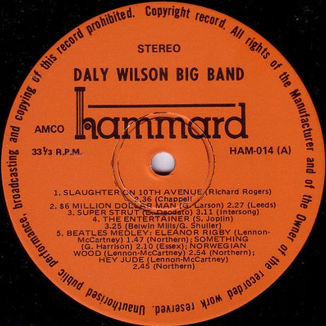 Daly-Wilson Big Band : In Australia '77 (LP, Album, Gat)