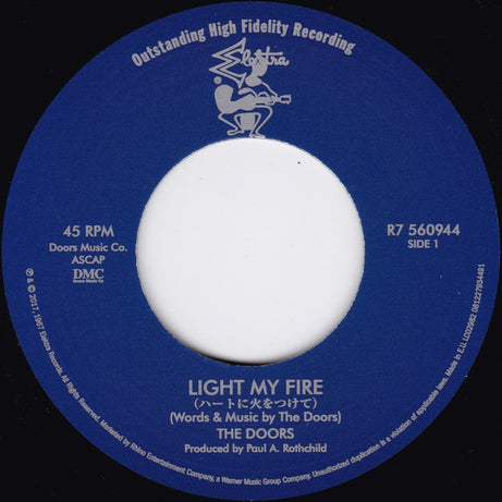 The Doors : Light My Fire / The Crystal Ship (7", Single, Mono, RE, S/Edition)