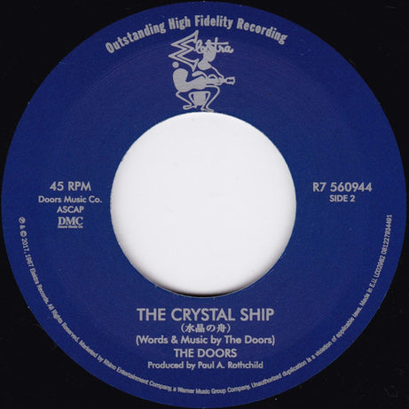 The Doors : Light My Fire / The Crystal Ship (7", Single, Mono, RE, S/Edition)