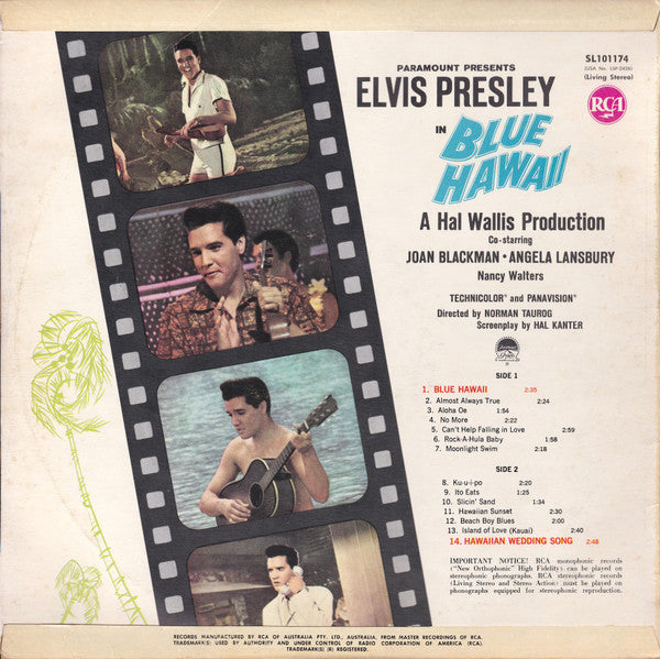 Elvis Presley : Blue Hawaii (LP, Album)